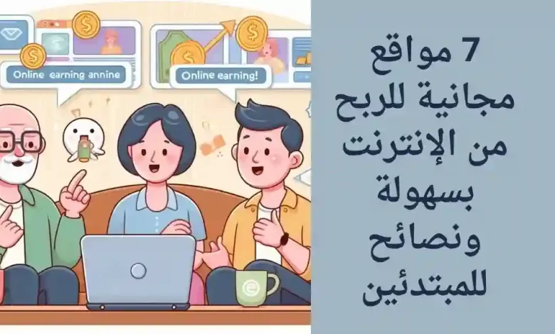 7 مواقع مجانية للربح من الانترنت بسهولة ونصائح للمبتدئين