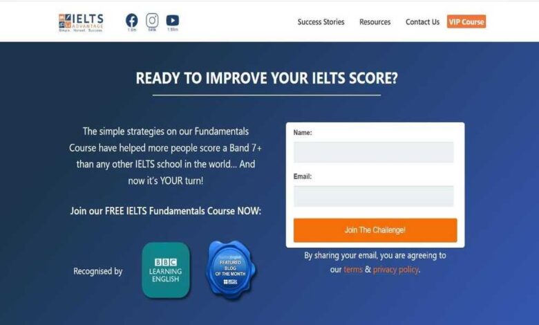 أفضل اختبار آيلتس تجريبي اون لاين IELTS Advantage