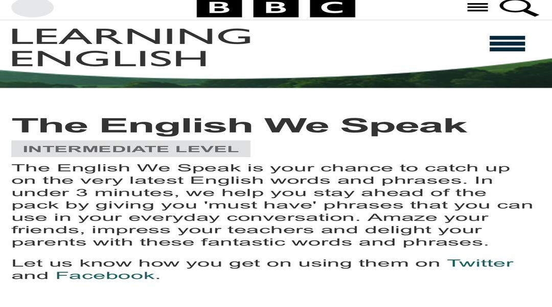 برنامج The English We Speak