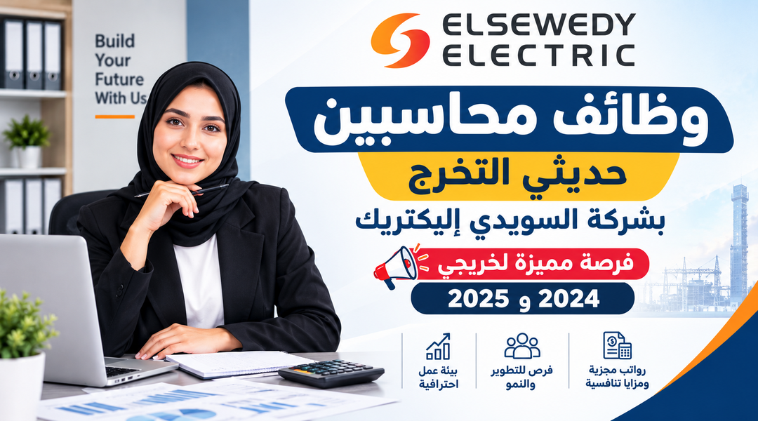 وظائف محاسبين حديثي التخرج بشركة السويدي