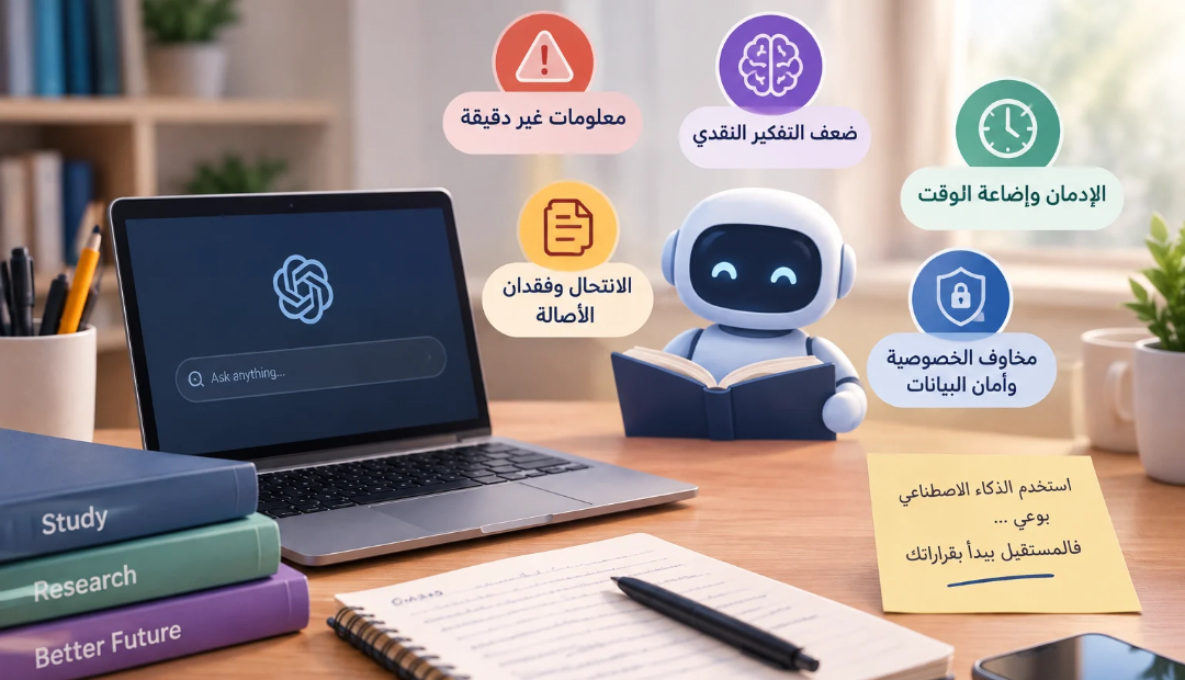 مخاطر الذكاء الاصطناعي بالدراسة